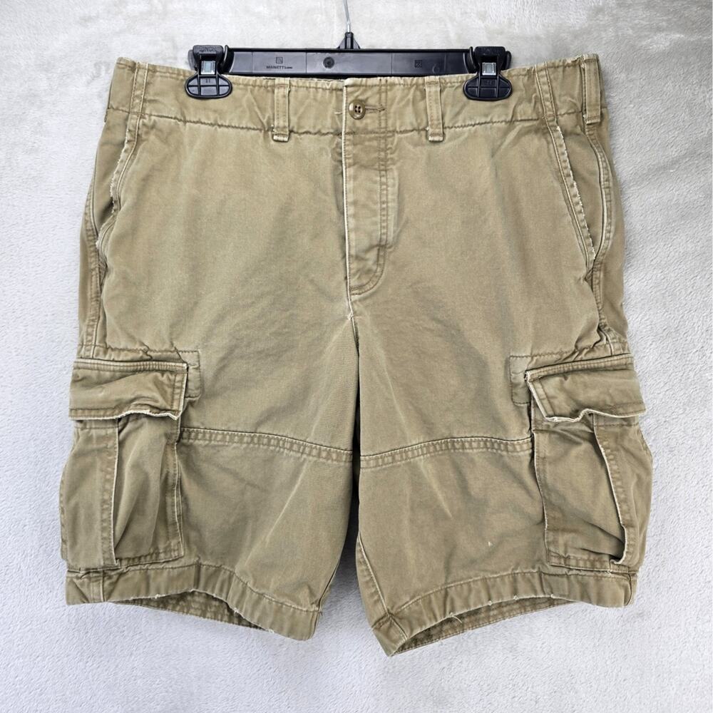 Vintage Abercrombie & Fitch Cargo Shorts 33 (Fits 35x10) Distressed Baggy Y2K